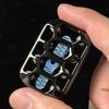 Unique Hollowed-out Design Zinc Alloy Fidget Slider Magnetic Push EDC Fidget Toy Fun Stress Relief Toy for ADHD Office Gadgets