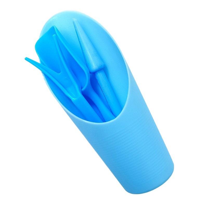 4 szt./zestaw, plastikowa trwała łopata do wiaderka do uprawy w doniczkach, cylindryczna łopata do gleby do roślin mięsnych, narzędzia ogrodowe, miniaturowe narzędzie do sadzenia w ogrodzie