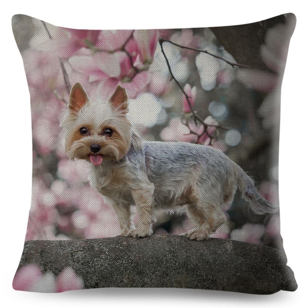 Cute MINI Dog Cushion Cover Decor Pet Animal Printed Pillowcase Polyester Pillow Case for Sofa Home Car Cm