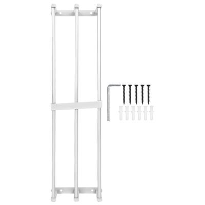 Bathroom Wall Towel Rack Wall Mounted 3 Bars Aluminum Alloy Rolled Towel Holder for Rolled Towels