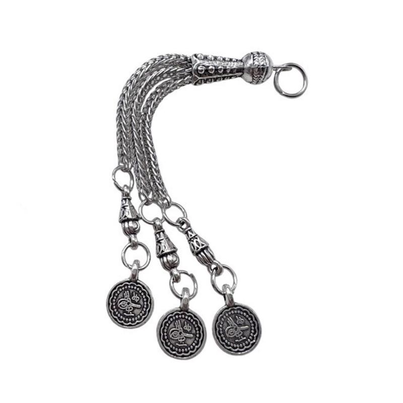 Antique Silver Plated Necklace Connectors Metal Brushes Pendant Accessories DIY Handmade Jewelry Making Supplies