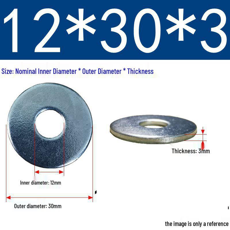 Galvanized Flat Metal Washer Spacer M3-M60