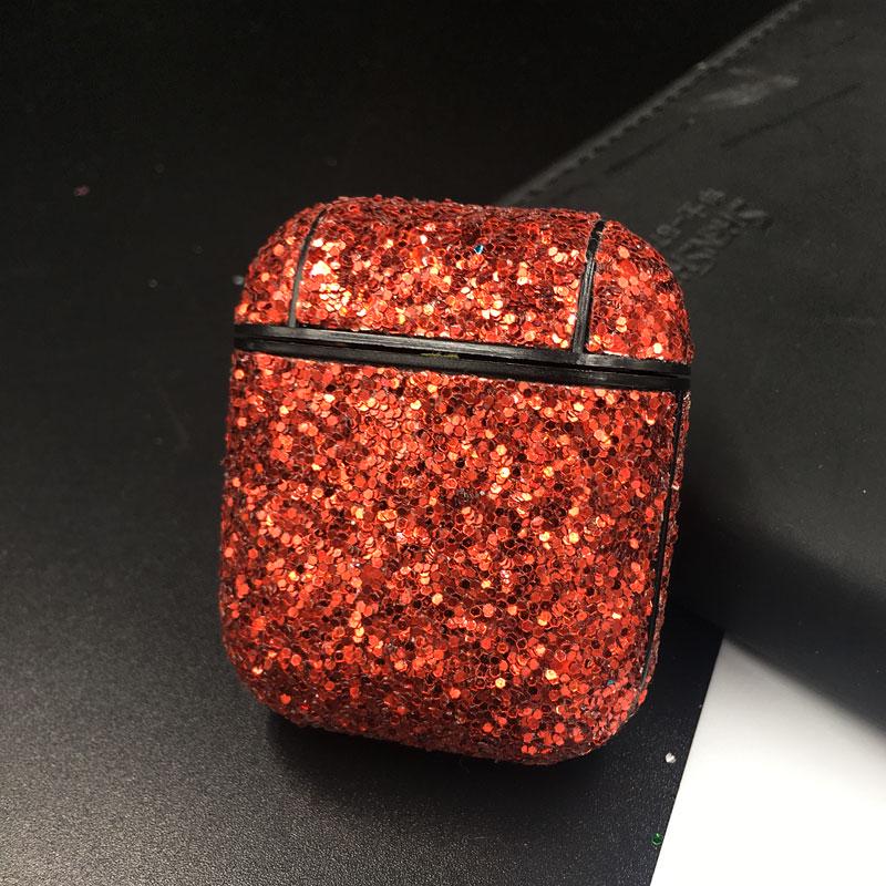 Etui ochronne na słuchawki Bling Bling do Airpods 1 2 Bluetooth Ochraniacz na słuchawki PC Pokrowiec na Airpods