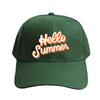 Hello summer Cap Woman Man Baseball Cap Adjustable with Curved Brim Duckbill Cap Protection Sun Hats