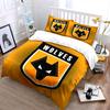 Wolf Logo with "Wolves". Bedding Sets Duvet Cover Sets Duvet Covers Pillowcases(1 * Duvet Cover 2 * Pillowcases, Without Duvet Insert)