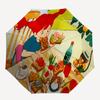 Pippi Longstocking Themed Travel Umbrella-8 Ribs Automatic Opening and Closing, Portable Folding Design, Compact and Stylish Umbrella Suitab