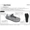 [Muteki] Running Tabi Socks: Running Shoes Crafted by Traditional Craftsmen, 008 Sax Blue (24.5)