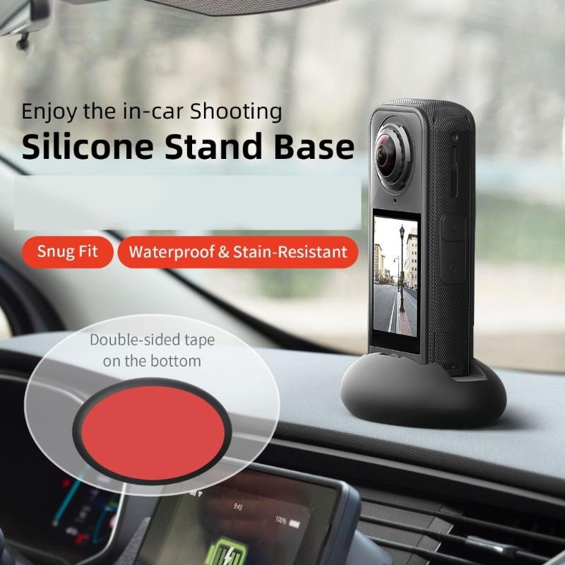 Silikonbasis Kamera Desktop-Halterung Präzises Schnittdesign Anti-Rutsch-Basis für X4 Air Outdoor-Abenteuer Fotografie Zubehör