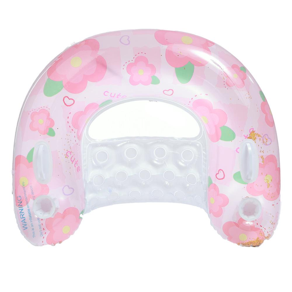 New Style Daisy Stripe Inflatable Pool Float Lounger
