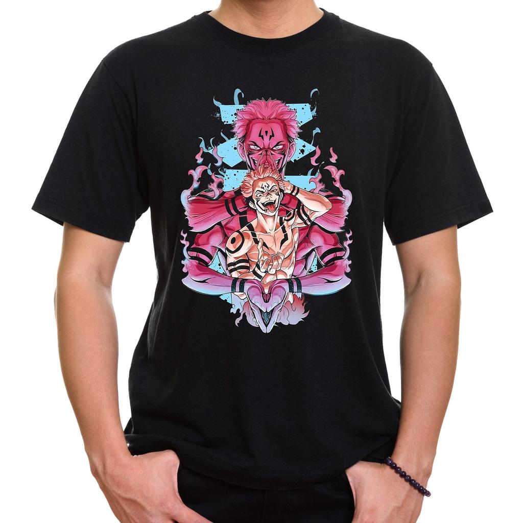 Ryomen Sukuna Pink Jujutsu Kaisen T-shirt Japanese Anime Tee Men's Women's