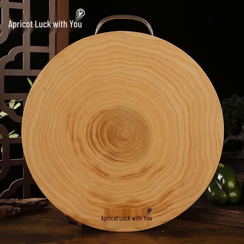Qīwēi Taixing Solid Ginkgo Wood Round Chopping Board