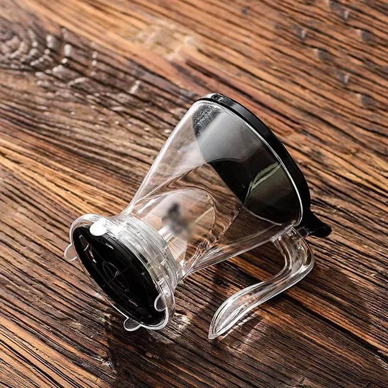 Coffee Filter Cup Tea Infuser Paper-free Reusable Hand Brew Drip Coffee Machine Large-capacity Tea Toolswith Lid Espresso Pot