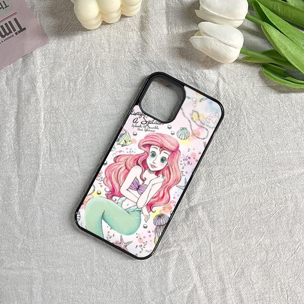 The Little Mermaid Ariel Phone Case for Iphone 16 15 14 13 12 11 Pro Max Mini 8 Plus Se Xr X Xs Fundas Shell PC+TPU Cover