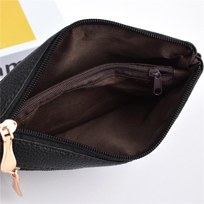 Trendy Korean Fashion Solid Color Soft PU Handbag Portable Women's Exquisite Bag for Shopping Working Commuting