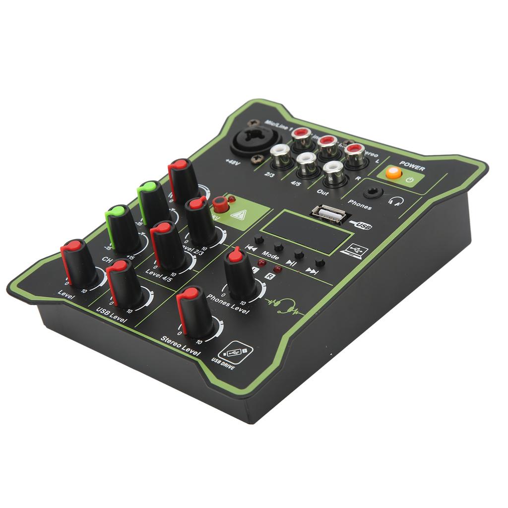 Portable Mixing Consol Quick Response Good Tuning Performance Accurate Calculation 5 Channel Mixer
