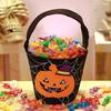 Halloween Candy Bag with Handle Large Capacity Bat Pumpkin Print Candy Treat Bag Cosplay Accessories