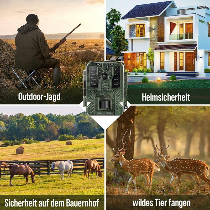 Bluetooth-compaible Wifi 4k Hd Trail Camera Outdoor Ip67 Waterproof Infrared Induction Tracking