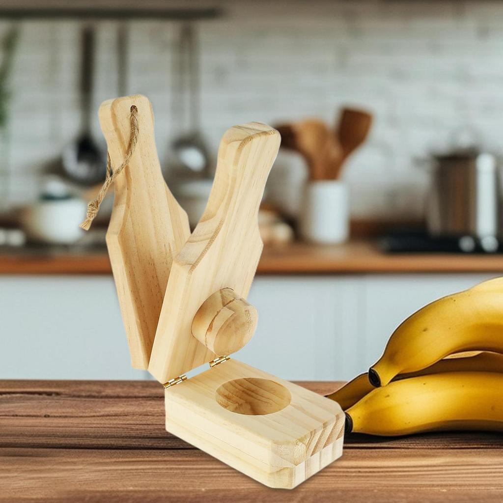 2-in-1 Wooden Tostones Plantain Press Banana Smasher Maker Foldable Potato Grinder With Handle Reusable Kitchen Tool