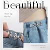 Waist Pants Tightening Make Clip Waist Adjustment Clip Waist Reduction Clasp Line Button Brooches for Garment Decoration NK001