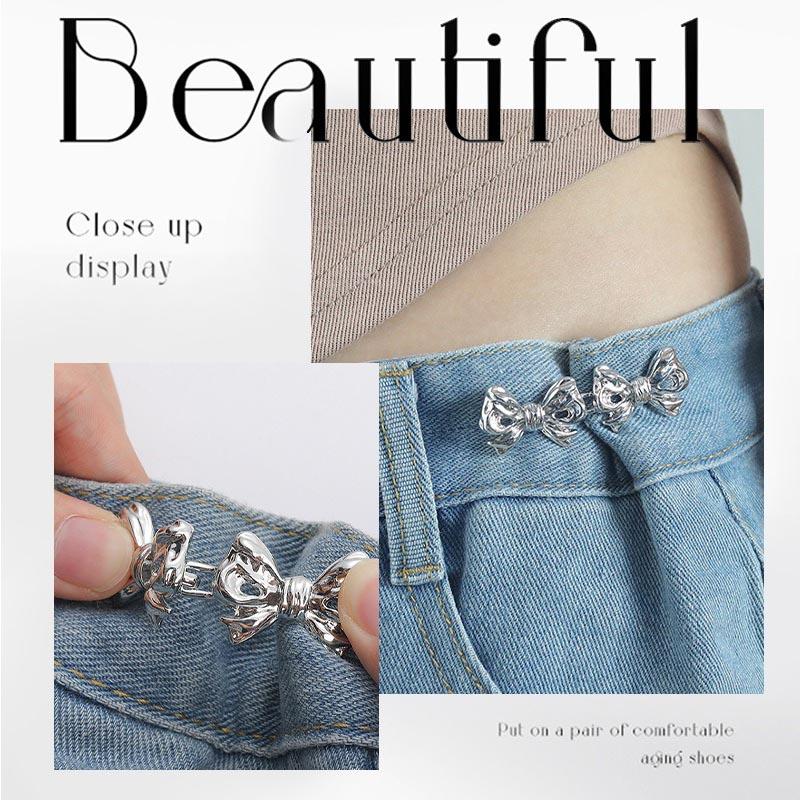 Waist Pants Tightening Make Clip Waist Adjustment Clip Waist Reduction Clasp Line Button Brooches for Garment Decoration NK001