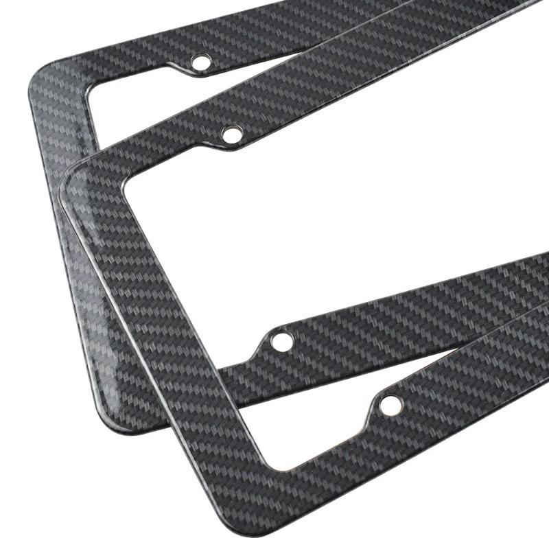 2026 Carbon Fiber ABS License Plate Frame for US/Canada Plates