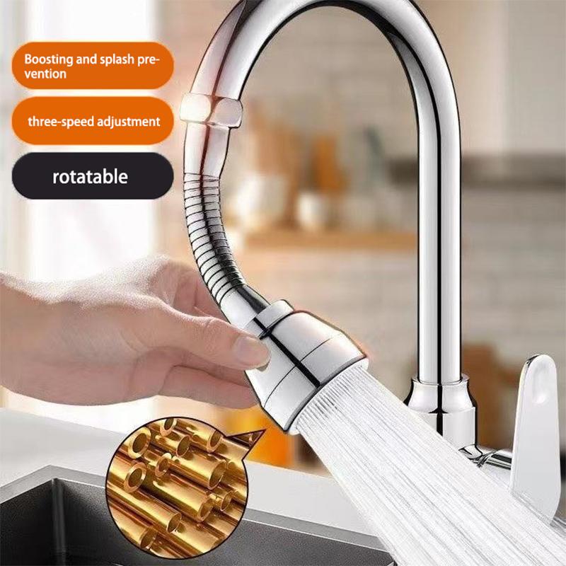 Universal Tap Extender All Copper 3 Modes Faucet Aerator Anti-splash Water Saving Filter Nozzle For Kitchen Sink