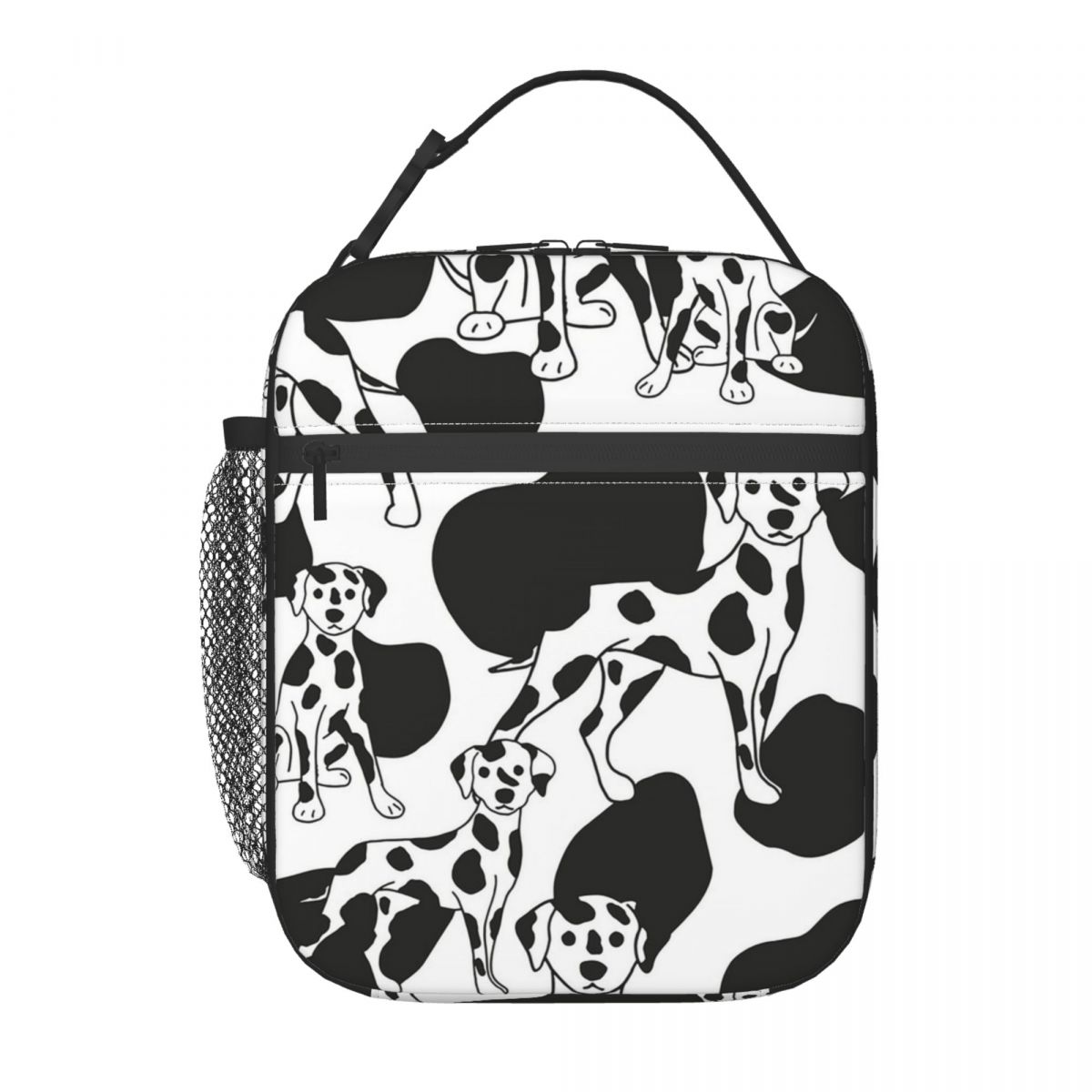 Spots And Dots Dalmatian Dalmatian Dog Print Insulated Lunch Bag for Women Kids Leakproof Food Boxes Thermal Lunch Box Tote One Size