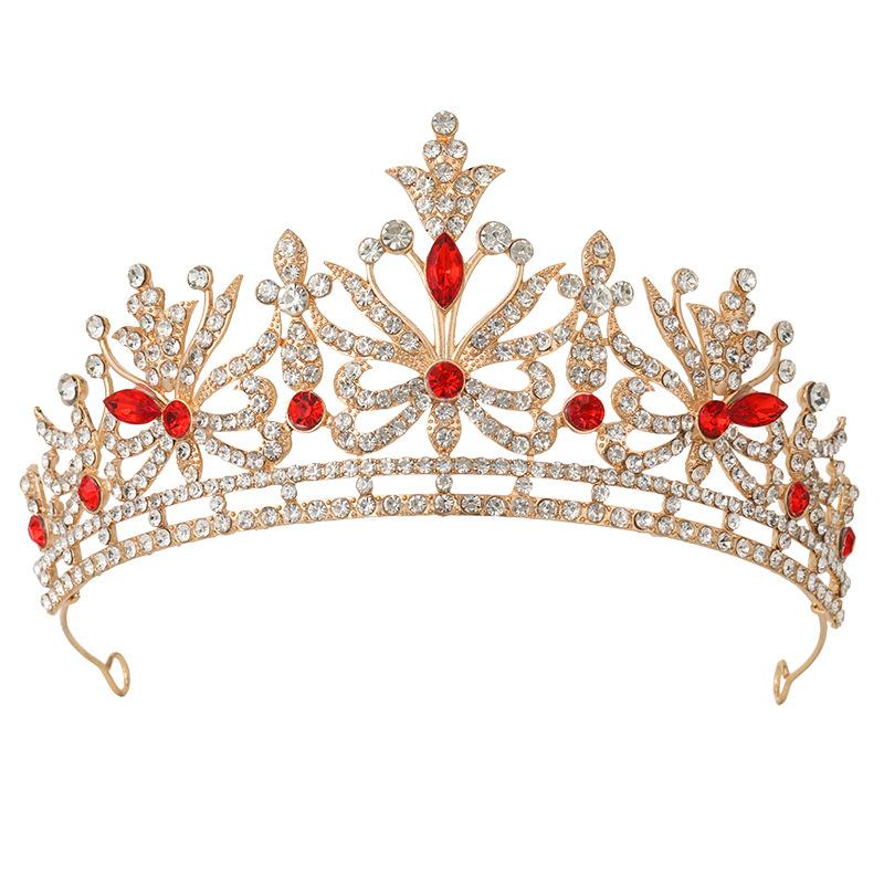 New Bridal Head Big Crown Jewelry Alloy Crown Holiday Wedding Party Dress Up Accessories