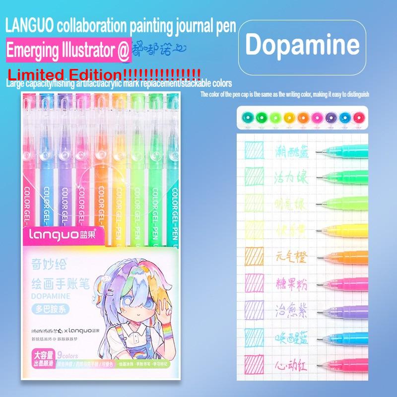 Languo 216 Colori Penna Manuale Multicolore 1,0 mm Colore Morandi Set di Penne Gel e Pennarelli Cancelleria Ufficio Forniture Scolastiche