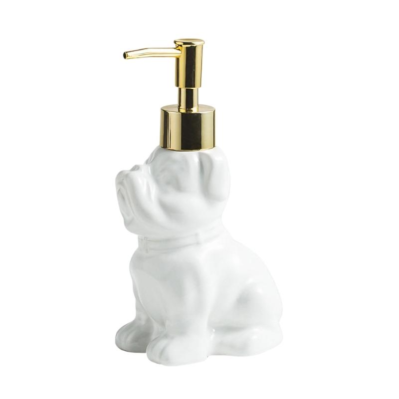 Keramická lahvička na mléko Dávkovač mýdla pro domácnost Nárazuvzdorný design Držák na nádobu na tekutiny pro domácí koupelnu
