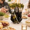 Talos Gorilla Weinflaschenhalter, Stabiler Einzelhalter, Langlebiger Harz-Affe für Küchentheke Bar