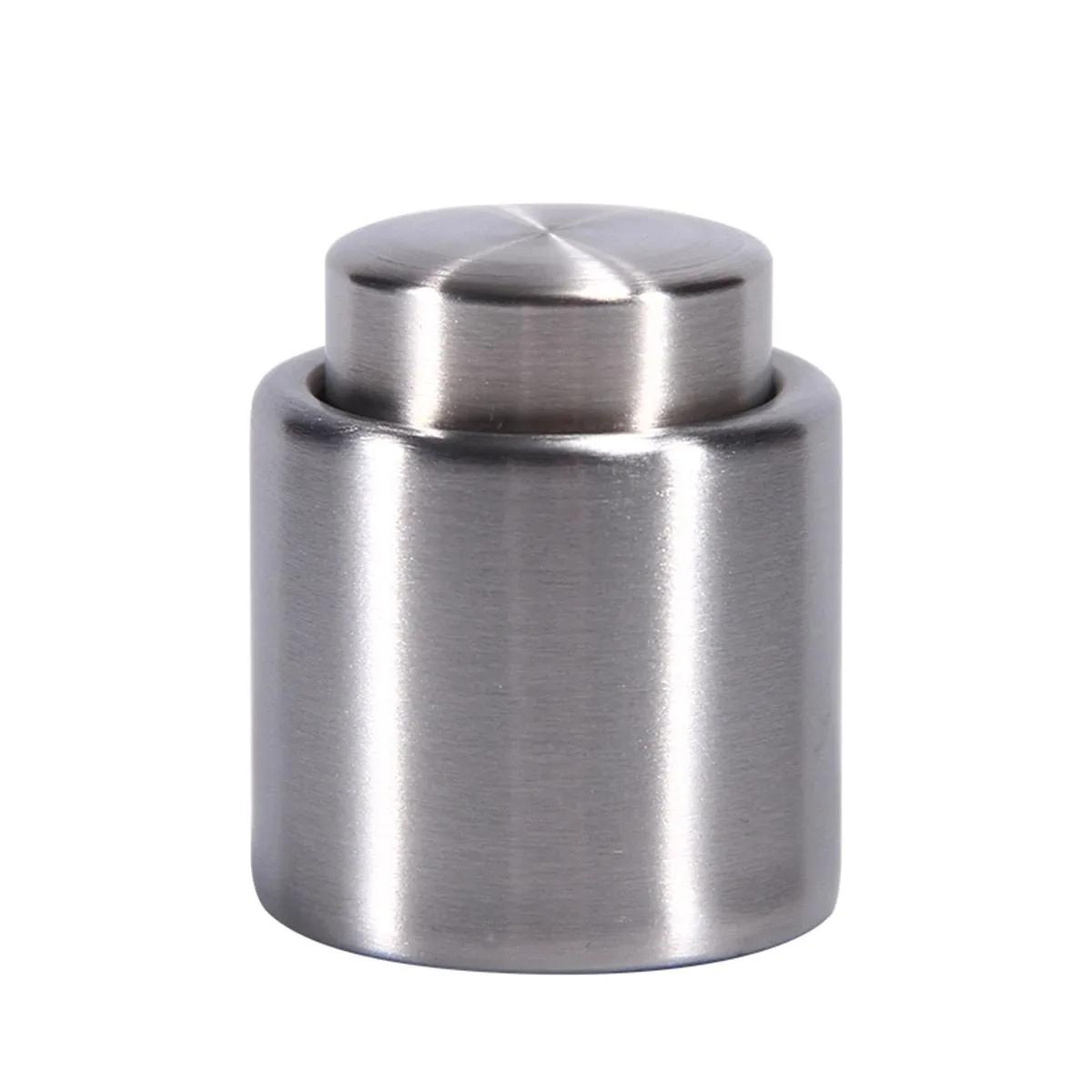 

1шт герметичная пробка для бутылок из нержавеющей стали, пробка для хранения вина, пробка для шампанского, вакуумный упаковщик, барные инструменты серебряный