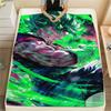Goku Rest Time Cozy Flannel Blanket, Attractive Printed Cover for Home Decor, Picnic and Short Journey.-TING