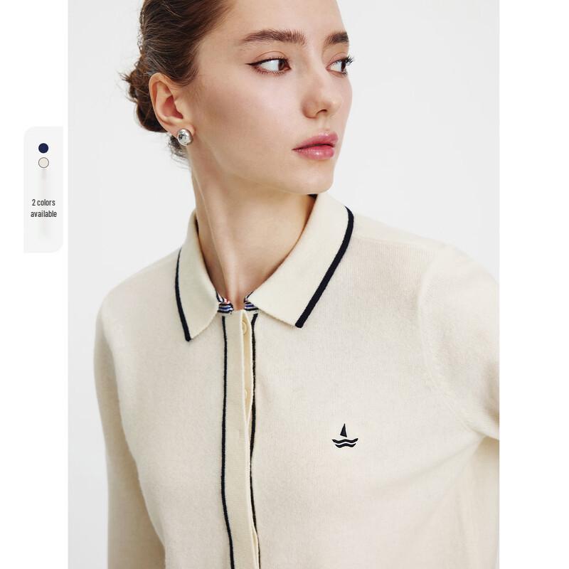 Navigare Men's Full Wool Half-Zip Polo Knit Sweater