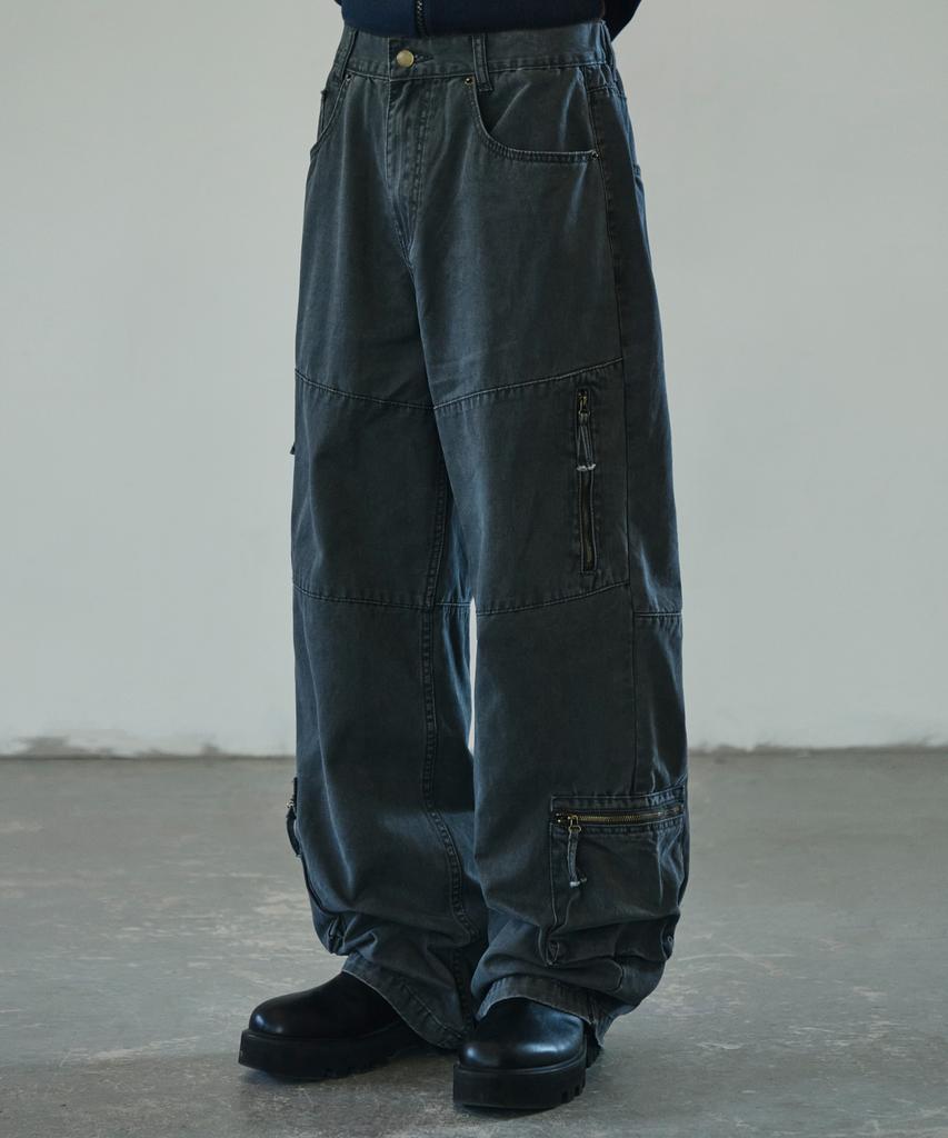 Seukeulaeteulpigsel Vtg Fade Cargo Pants [Charcoal]