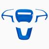 For Dodge Challenger Charger 2015-2025 Carbon Fiber Style ABS Interior Steering Wheel Trim Cover Button Frame Sticker Decoration