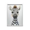Plakat Wesoła Zebra Plakat Wesoła Zebra, 30X40 Cm, Rama Aluminiowa Czarna, Papier Matowy 230 Gsm