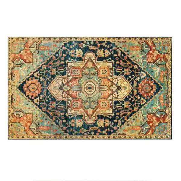 Vintage Living Room Carpet Ethnic Style Bedroom Bedside Carpet Persian Coffee Table Mat