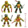 Tartarughe Ninja Mutanti Adolescenti Action Figures Confezione da 4 Bambole Articolate Cartoon Giocattoli Anime Classici Regalo da Collezione