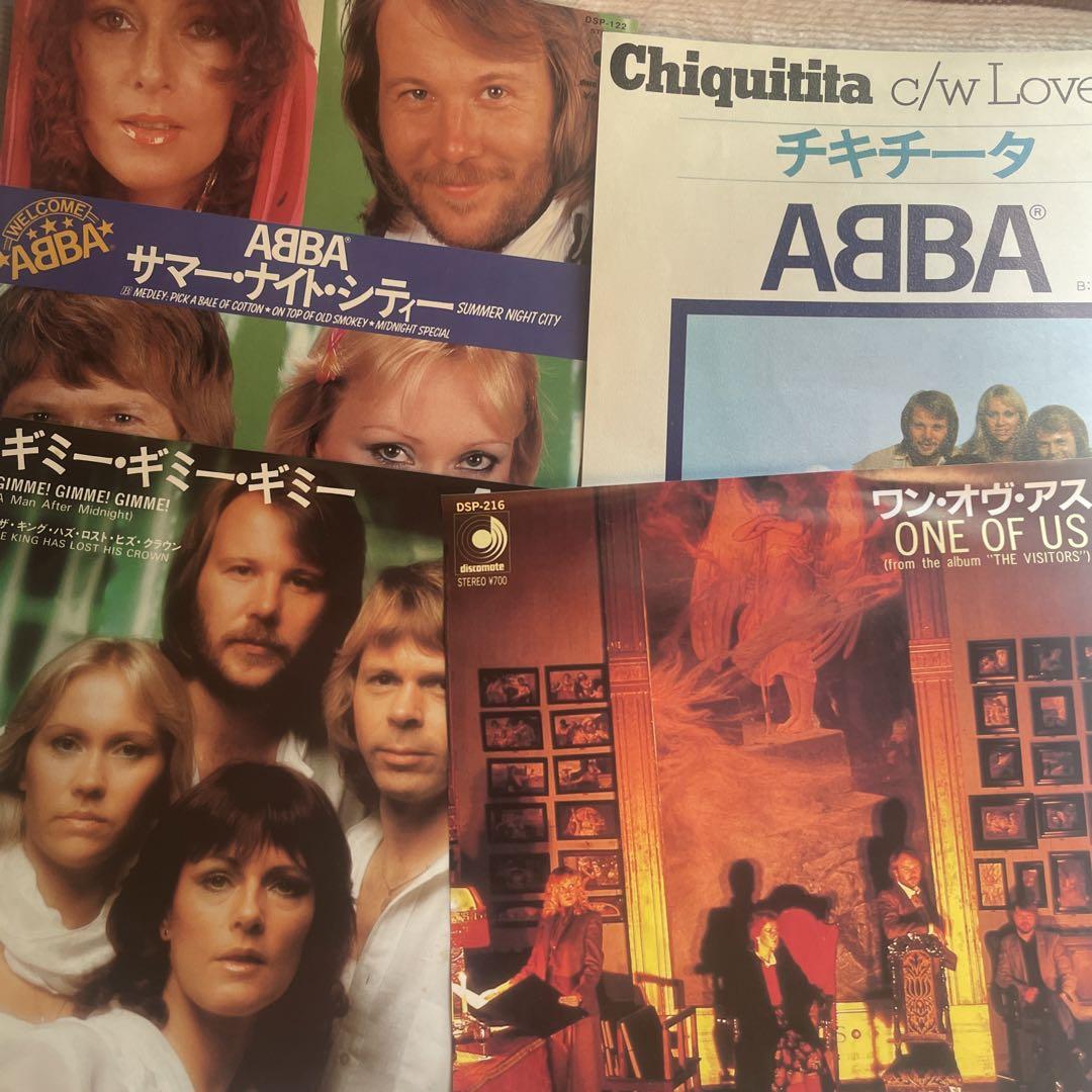 

[USED] EP ABBA 4-piece set! One Of Us/Gimme Gimme Gimme/Chiquitita