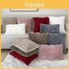 Pure Color Plush Pillow Cover For Sofa Bed Home Decor