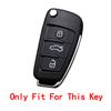 For A1 S1 A3 S3 A4 A6 RS4 TT Q3 Q7 2005 - 2013 Remote Car Key Cover Shell Skin Protector Silicone Auto Key Case Fob Keyless