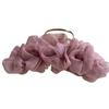 Elegant Pleated Mesh Hair Clip - INS Style Large High-End Updo Accessory