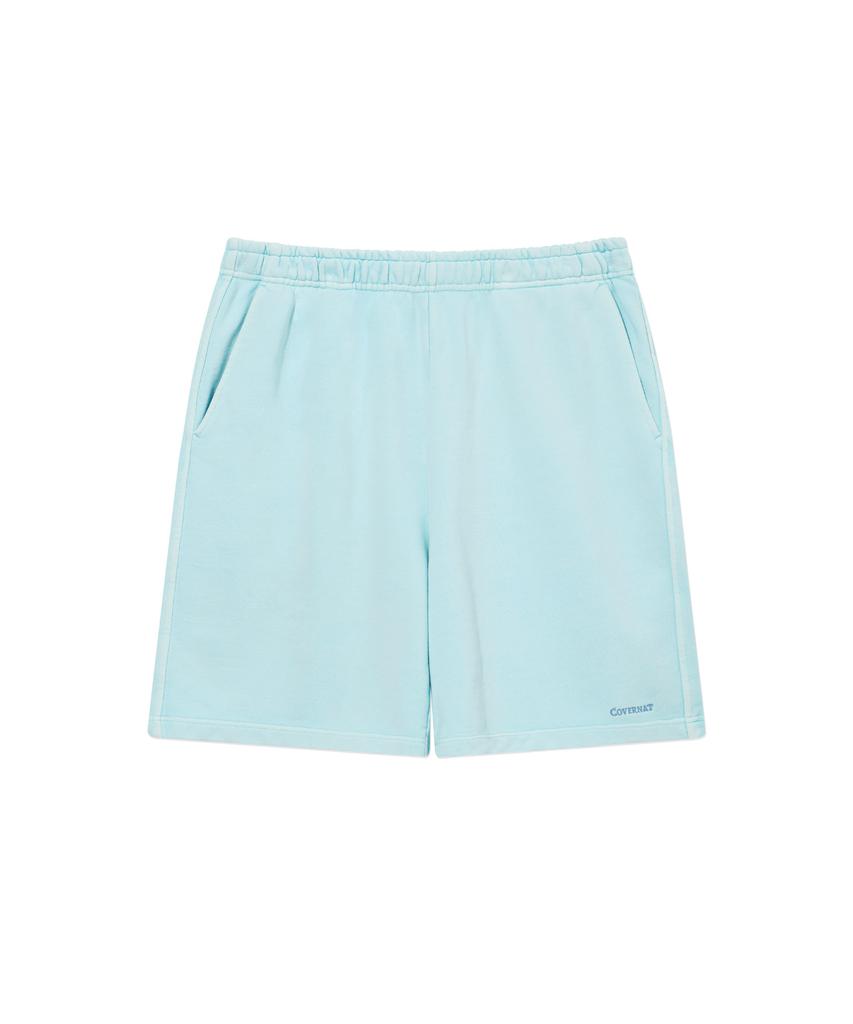 COVERNAT Regular Small Authentic Dyed Sweat Shorts Sky Blue
