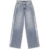 Lee Women's High-Waist Silver Effect Wide Leg Jeans