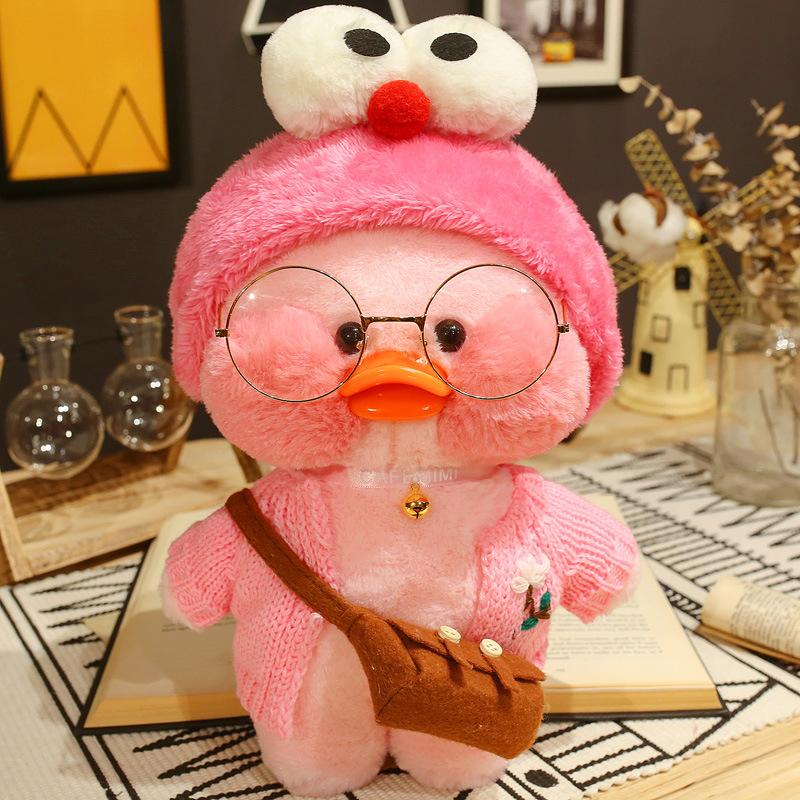 30cm Kawaii Lalafanfan Duck Plush Toy Cartoon Lalafanfan Duck Doll Soft Stuffed Animal Plushie Birthday Gifts For Girl Children