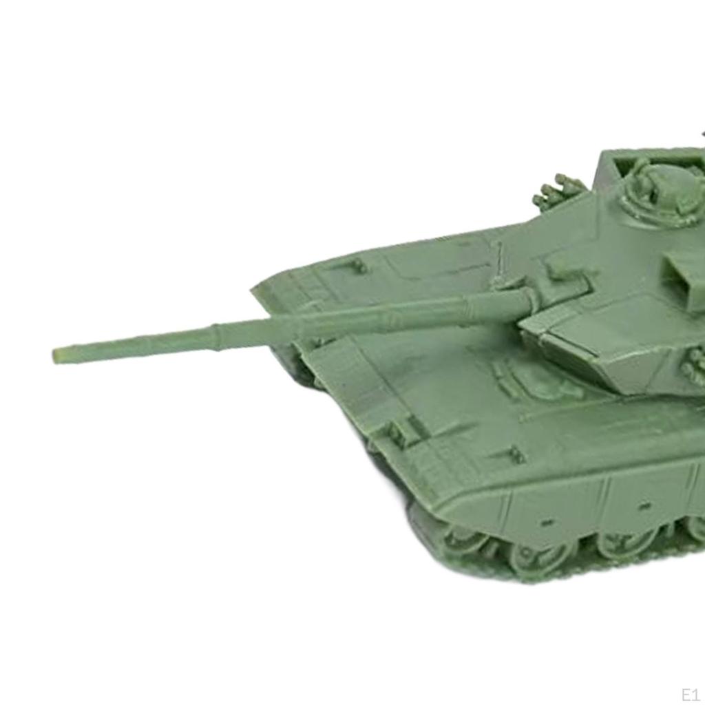 1/72 Puzzle Tank Model DIY Assemble Tracked Crawler Chariot Main Battle for Education Toy