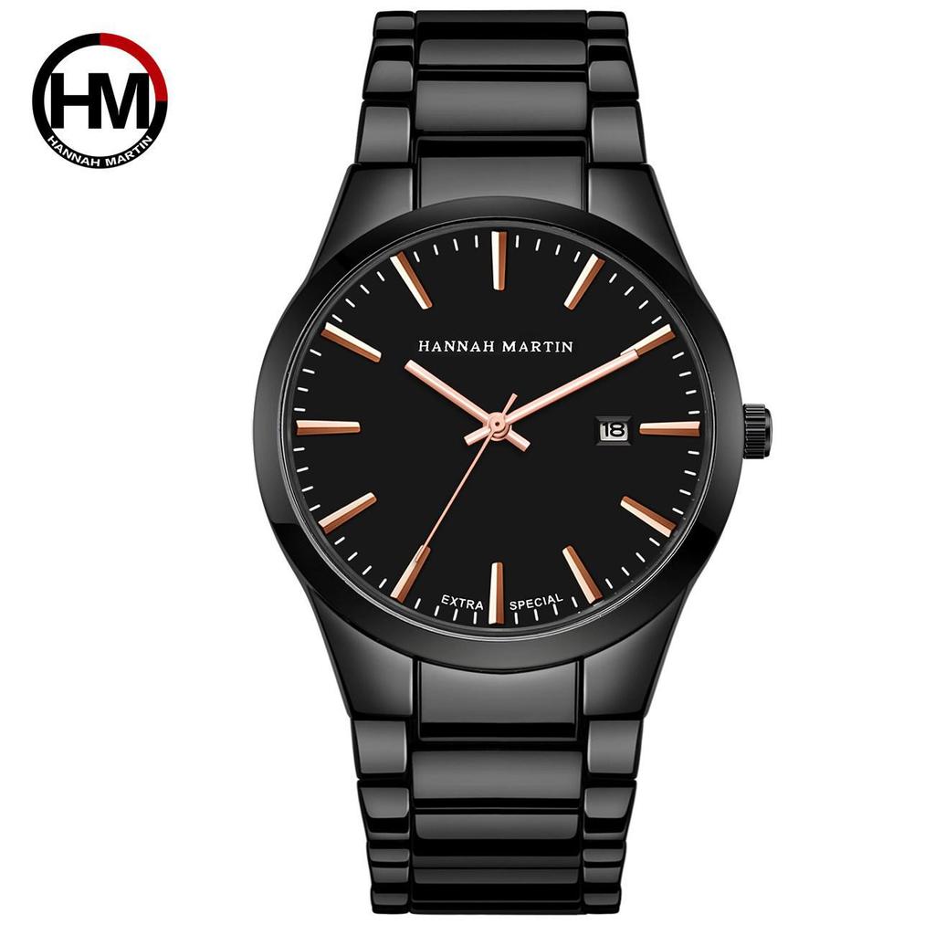 Men's Waterproof Stainless Steel Quartz Watch - Trendy Fashion Wristwatch