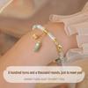 Women's Elegant 925 Silver Hetian Jade Bamboo Bracelet