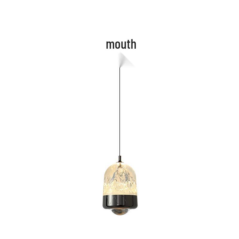 Luxury Italian Minimalist Snow Mountain Pendant Light for Entryway, Bedroom, or Bedside